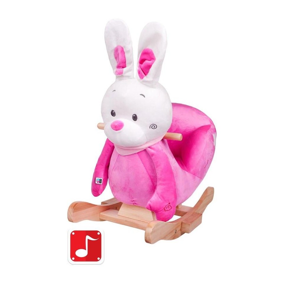 Houpací hračka PlayTo králíček růžová