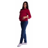 Be MaaMaa Těhotenské kalhoty - tmavý jeans, vel. XXL, XXL (44)