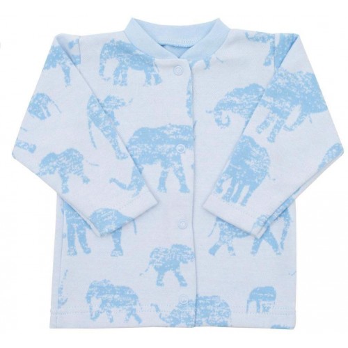 Kojenecký kabátek Baby Service Sloni modrý Modrá 68 (4-6m)