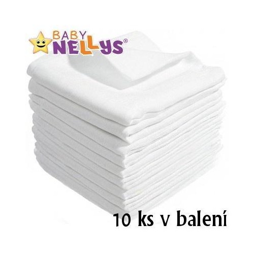 Kvalitní bavlněné pleny Baby Nellys - TETRA BASIC 60x80cm, 10 ks v bal.
