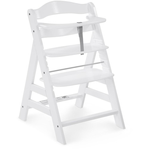 Jídelní dřevěná židlička Hauck Alpha plus, white