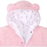 Zimní kabátek New Baby Nice Bear růžový Růžová 56 (0-3m)